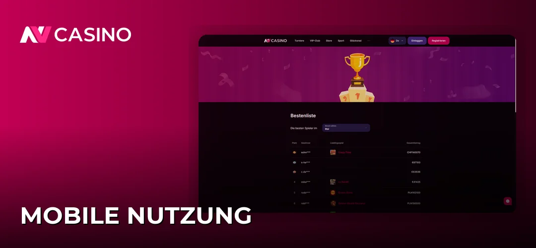 Mobile Nutzung
