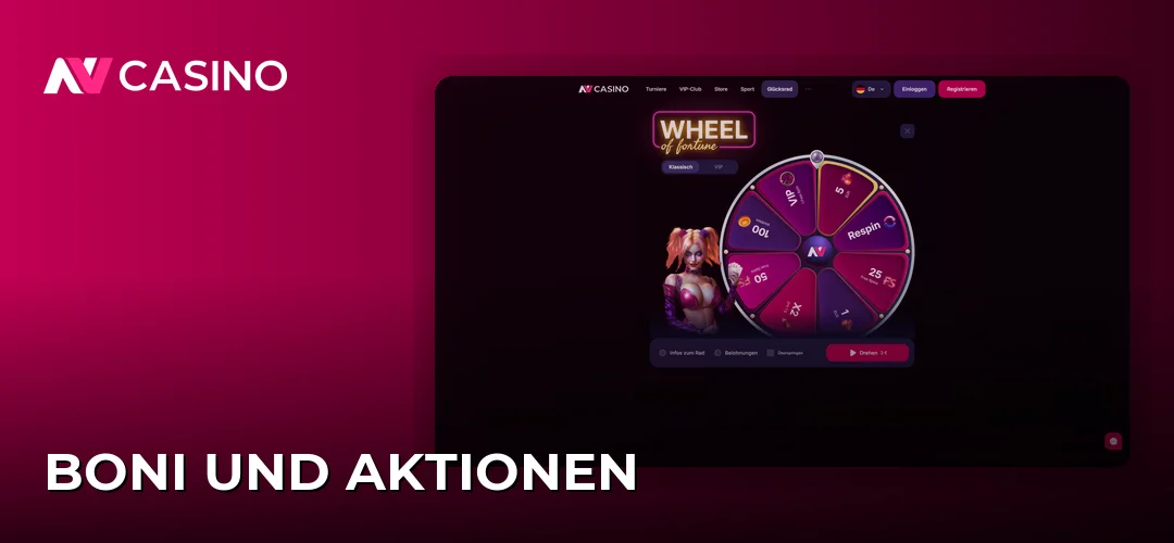 Boni und Aktionen