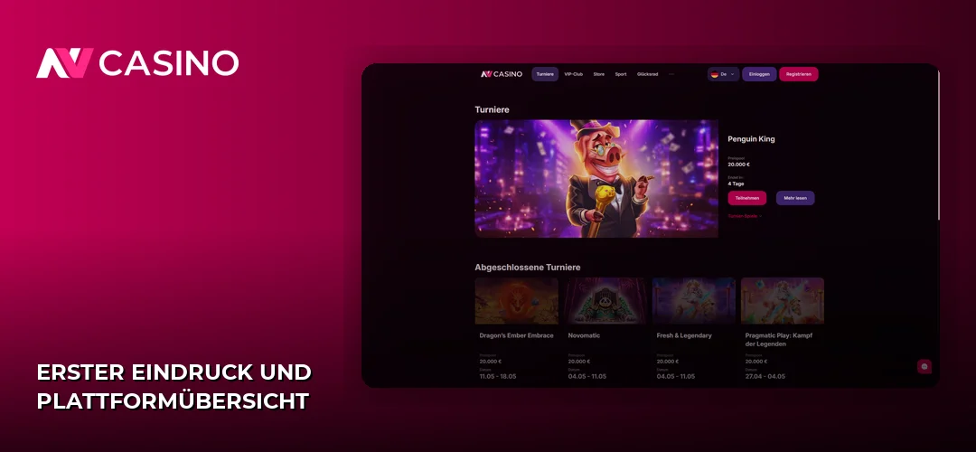 Erster Eindruck und Plattformübersicht
